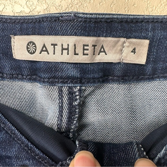 Athlete Sculptex Mid-Rise Dark Wash Skinny Ankle Jeans Size 4 / 27 - Picture 4 of 6